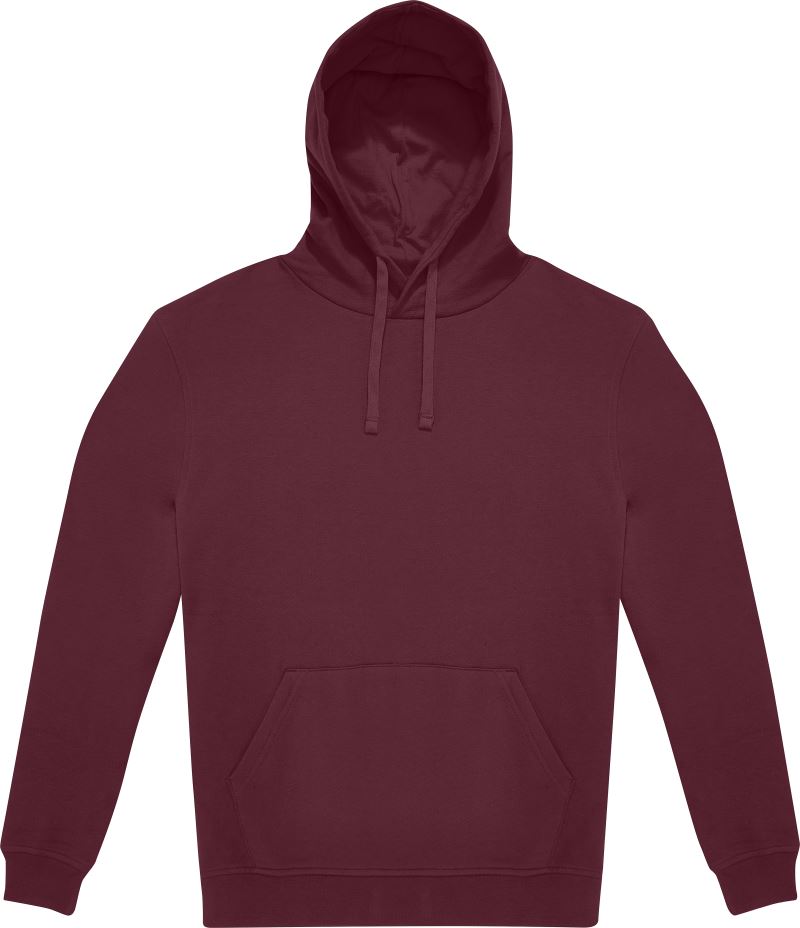 Unisex mikina s kapucí - burgundy