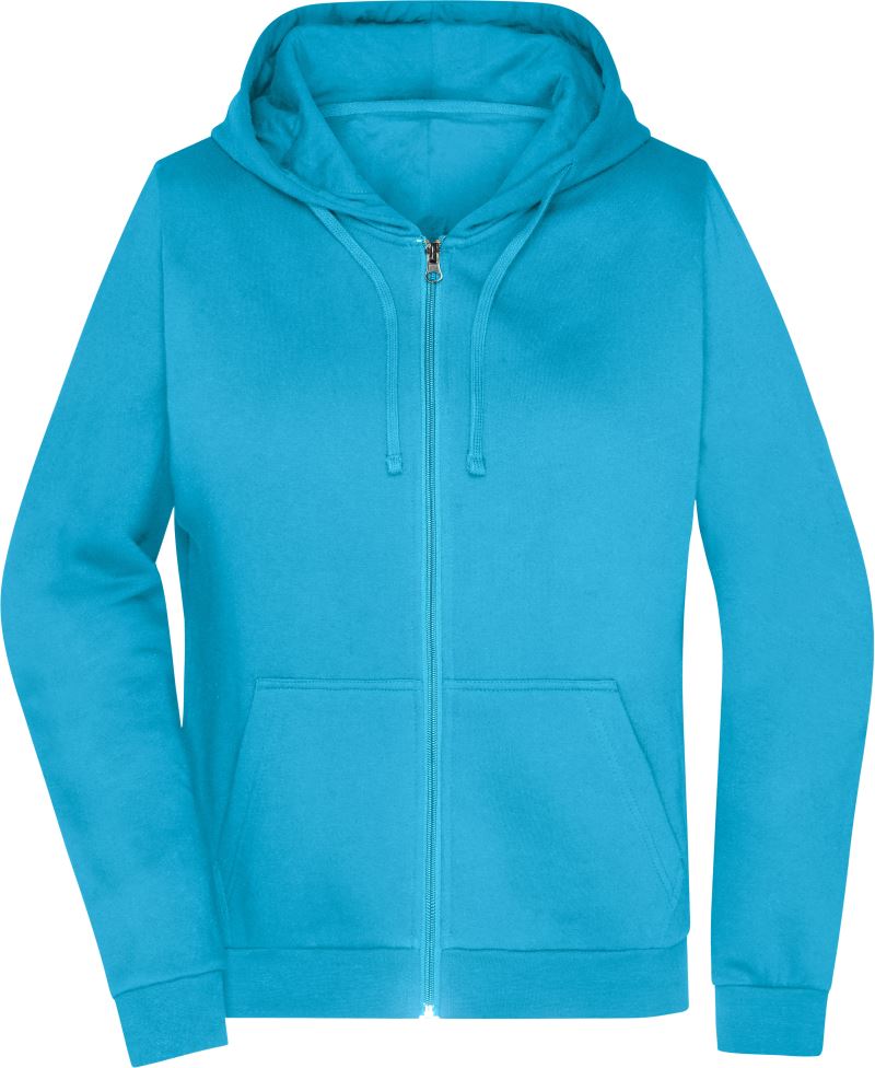 Dámská mikina s kapucí - turquoise