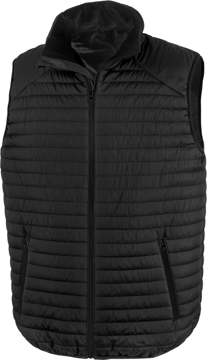 Levně Thermo prošívaná vesta - black/black