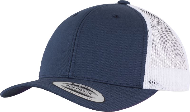Levně 6 panelová vintage kšiltovka "Trucker" - navy/white