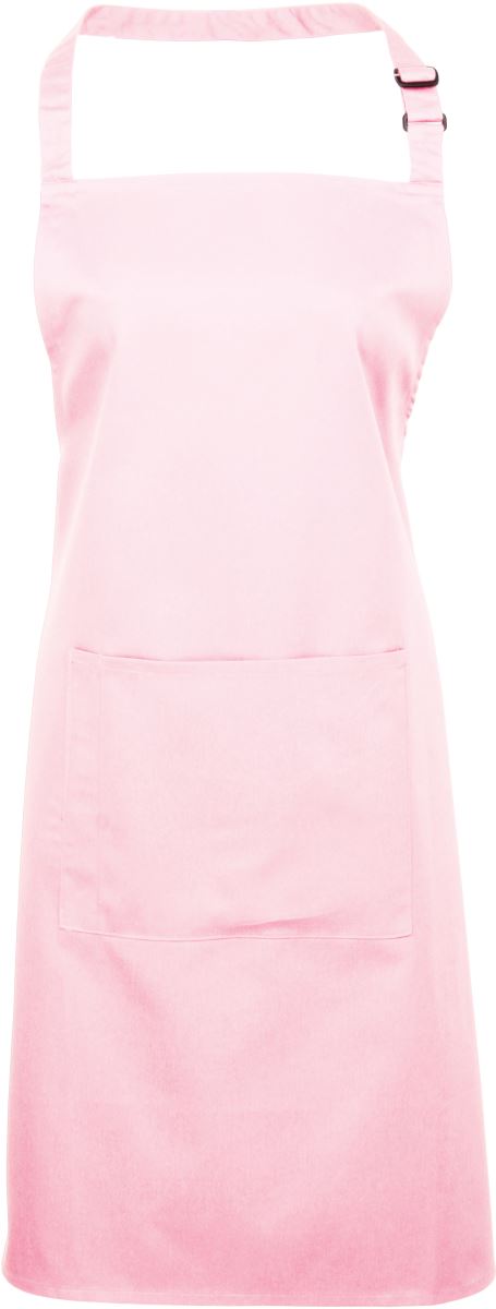 Levně Zástěra s laclem a kapsou na břiše "Colours" - pink