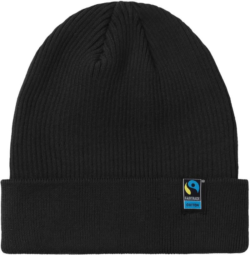 Levně Pletená bio fairtrade čepice - black