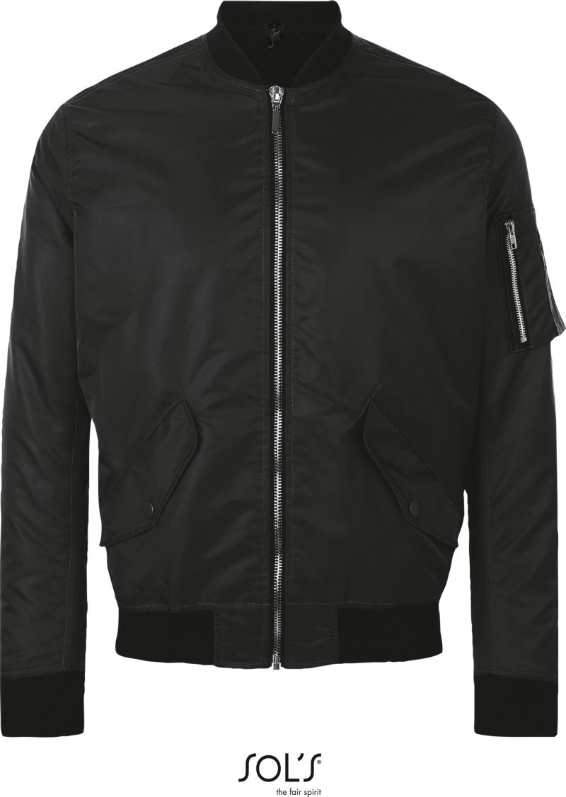 Levně Stylová bunda "Bomber" - black