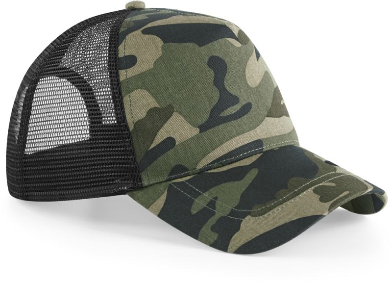 Levně 5 panelová Trucker kšiltovka "Camo" - jungle camo