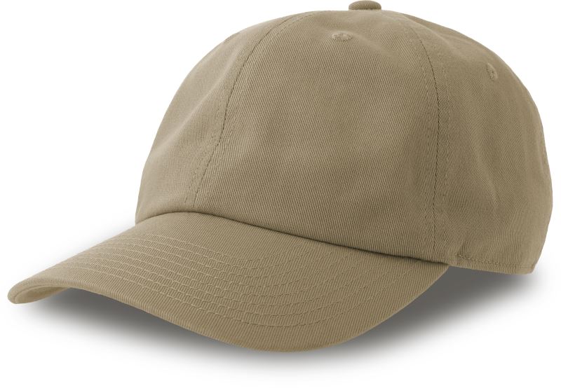 6 panelová baseballová kšiltovka - khaki