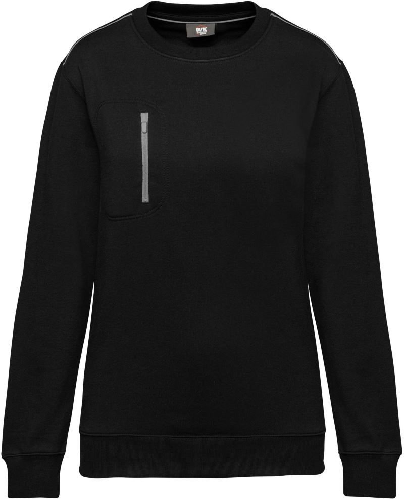 Levně Pracovní mikina "Day-to-Day" - black/silver