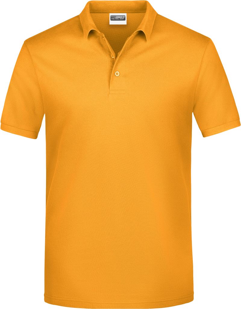 Levně Pánské piqué polo - gold yellow