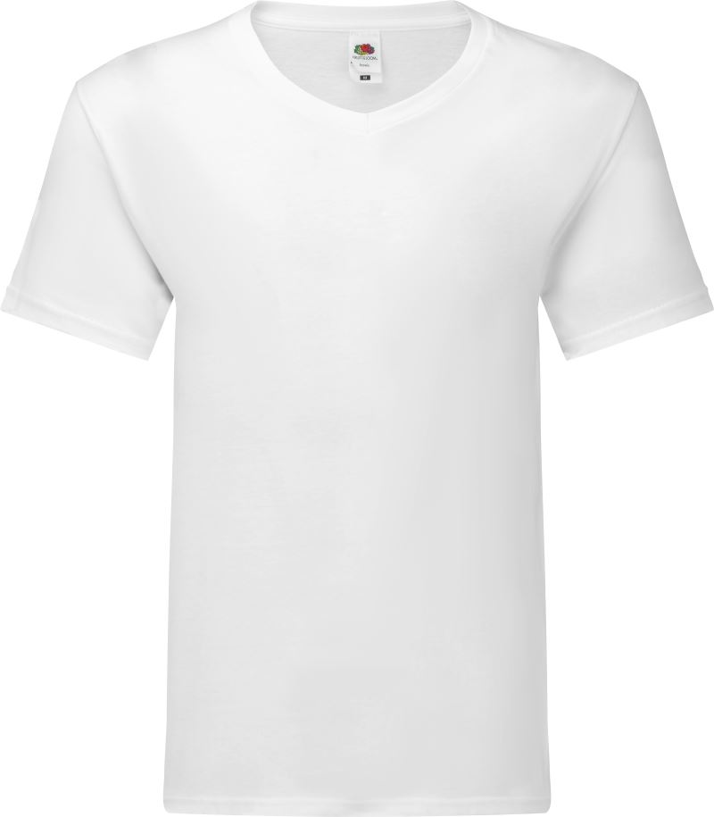 Tričko s výstřihem do V - white