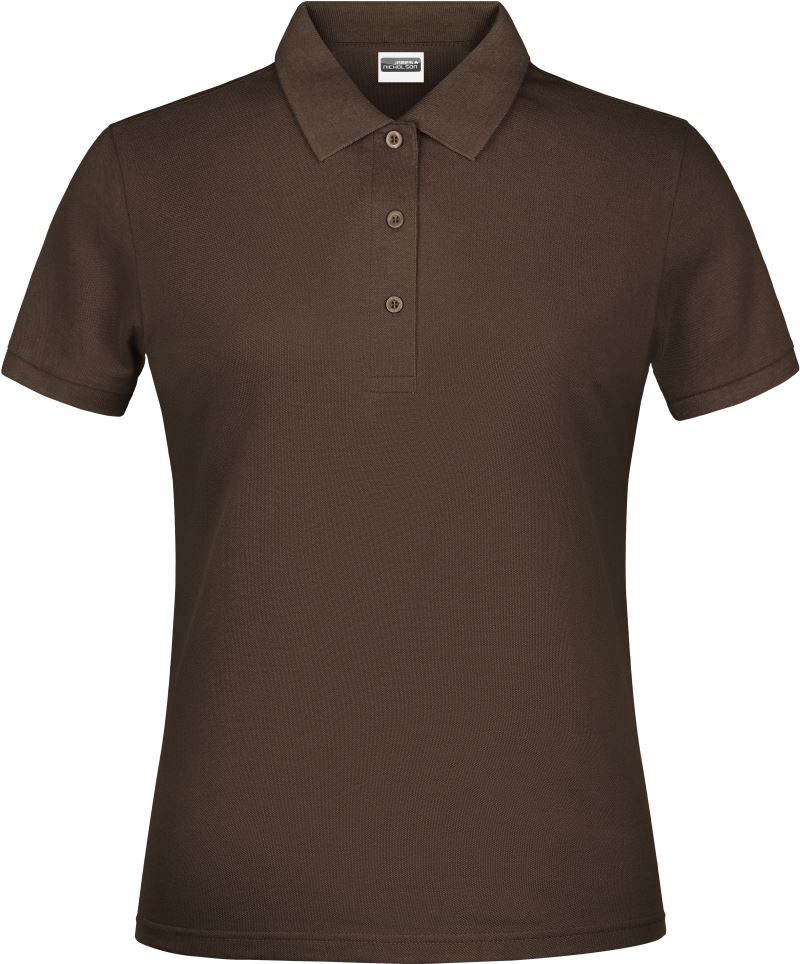 Levně Dámské piqué polo - brown