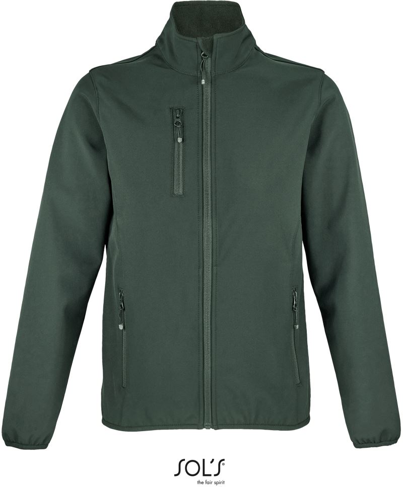 Levně Dámská 3-vrstvá softshellová bunda - forest green