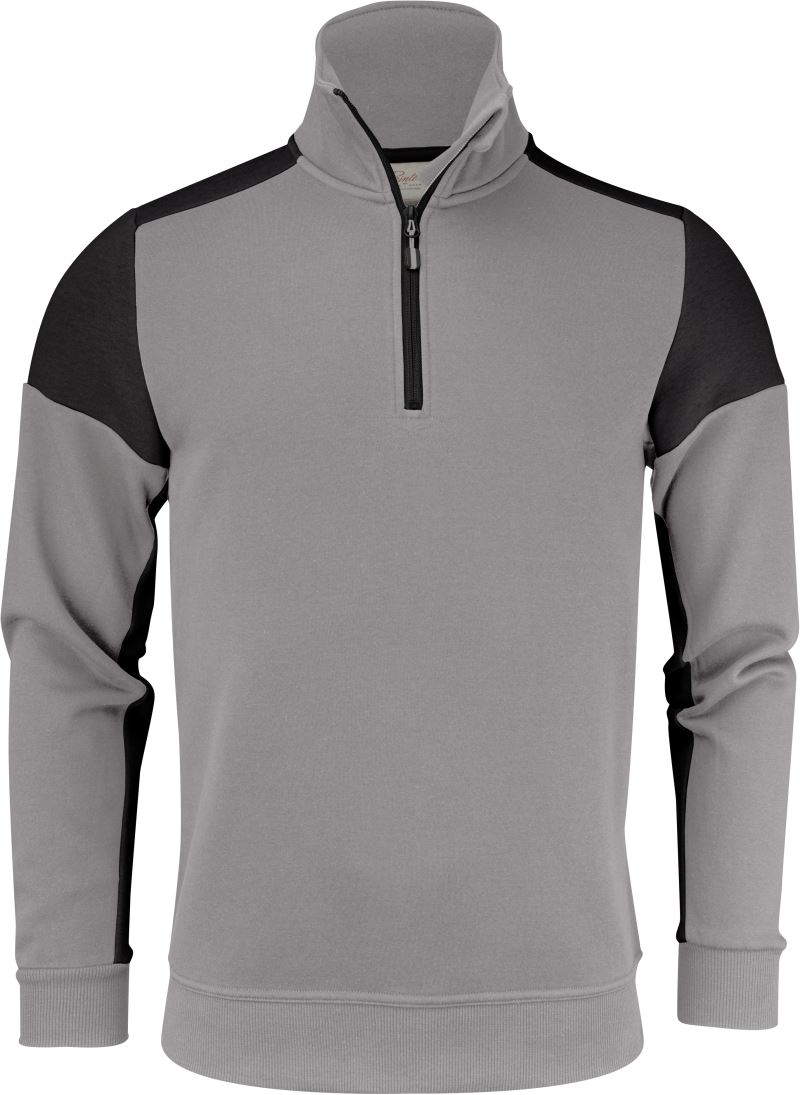 Levně Mikina s 1/4 zipem - anthracite/black