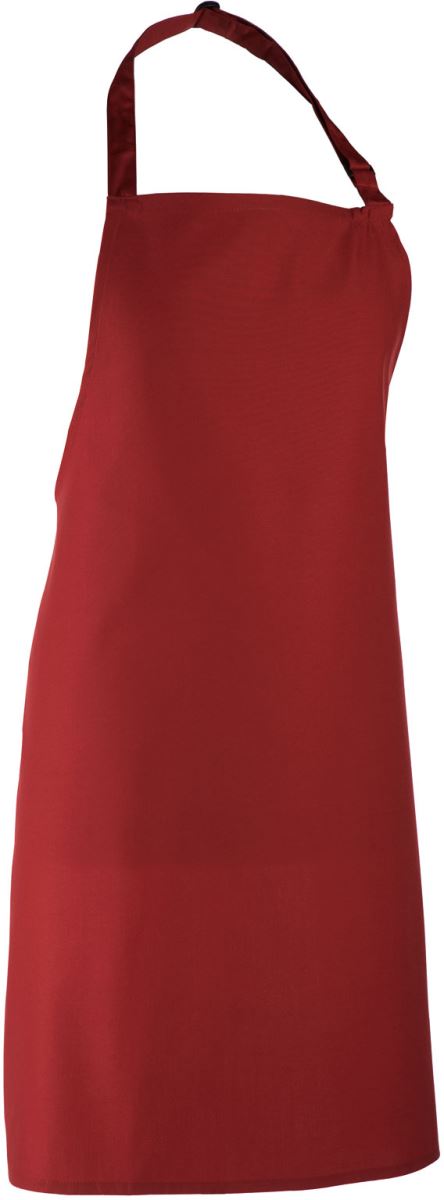 Levně Zástěra s laclem "Colours" - burgundy