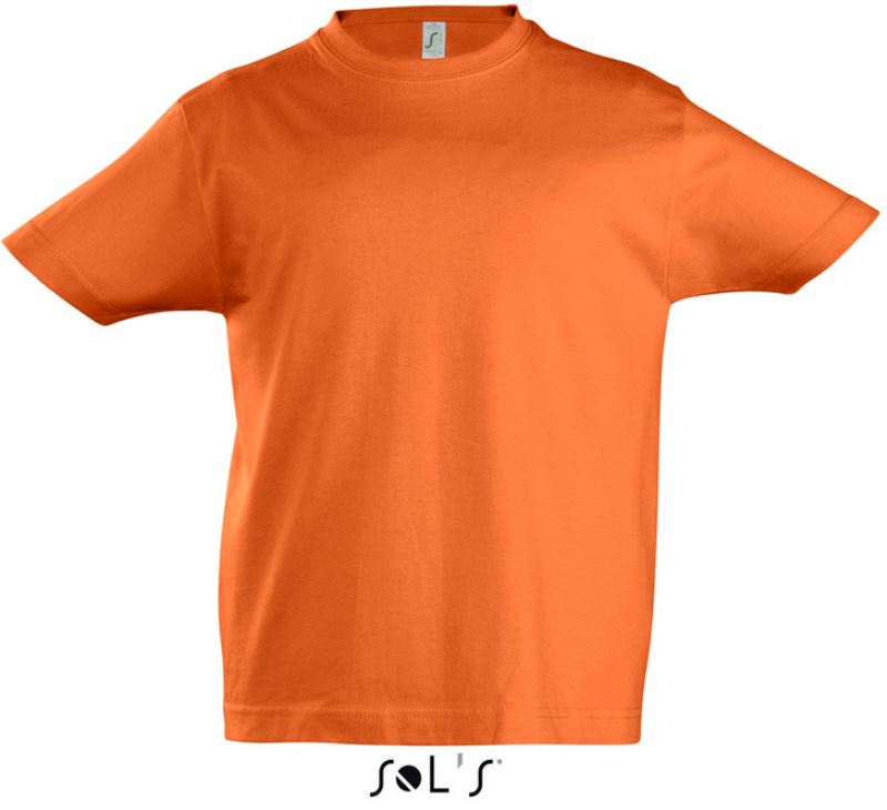 Levně Dětské tričko z těžké bavlny - orange