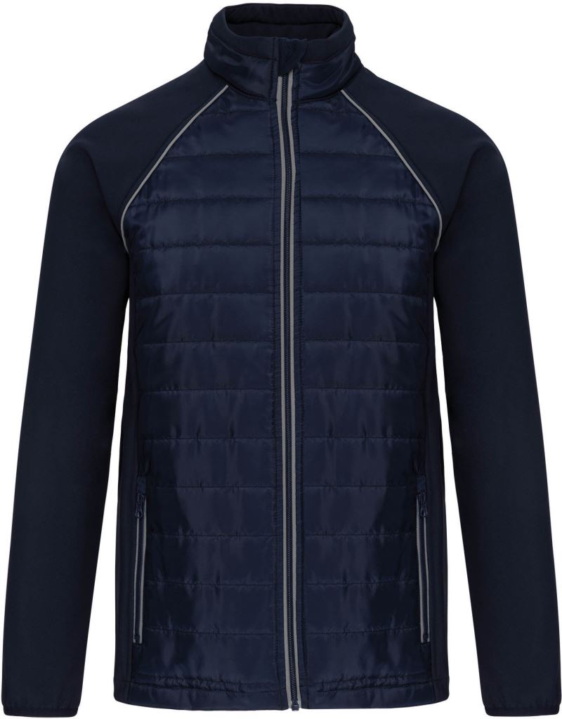 Levně Pracovní hybridní bunda "Day-to-Day" - navy/silver