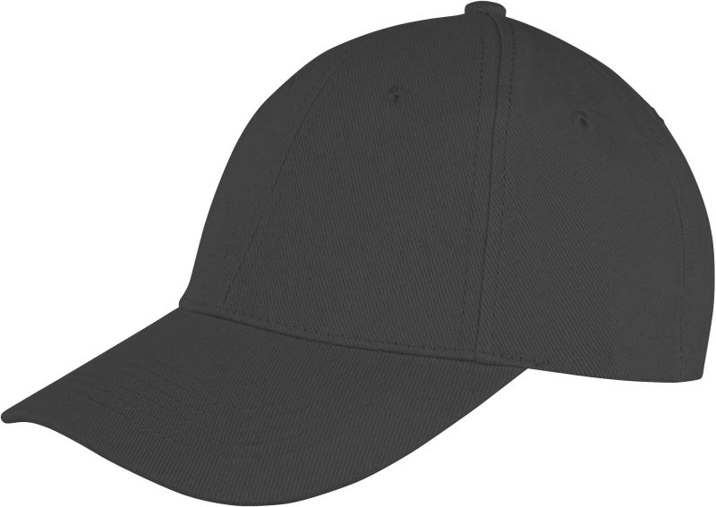 Levně 6 panelová nízkoprofilová kšiltovka - black