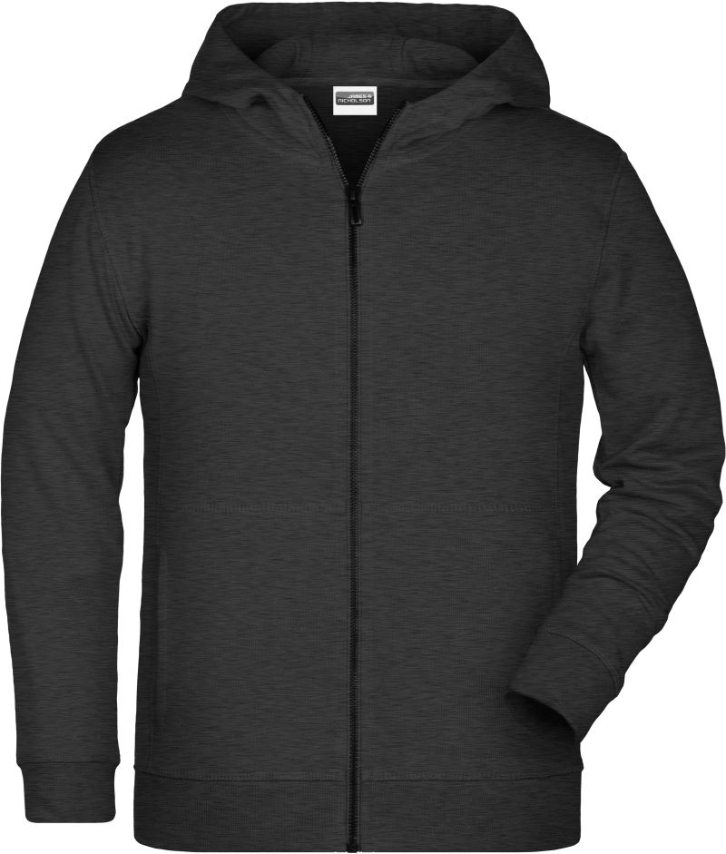 Levně Dětská mikina s kapucí - black heather