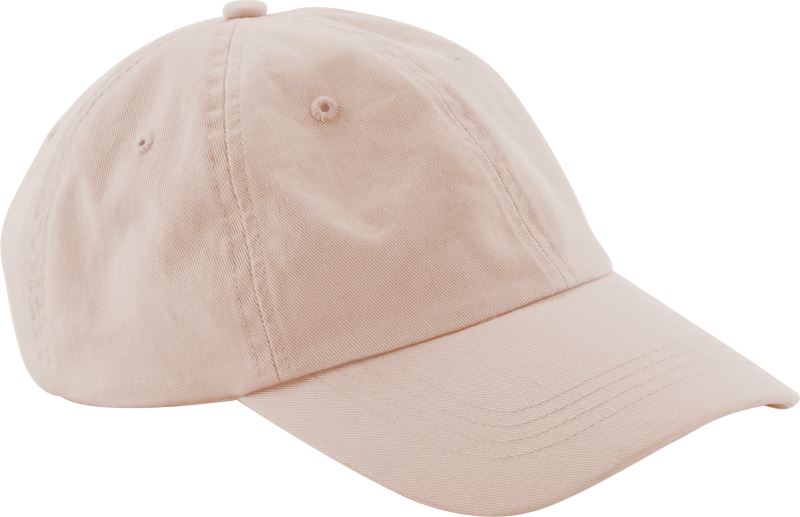 Levně Dětská 6 panelová nízkoprofilová kšiltovka - peach