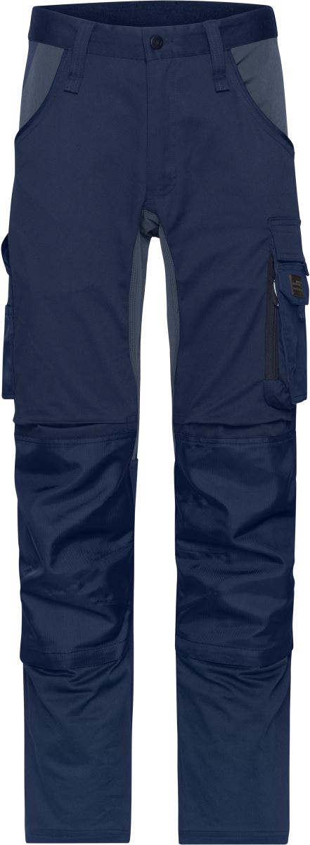 Levně Pracovní strečové kalhoty "Slim Line" - navy/carbon