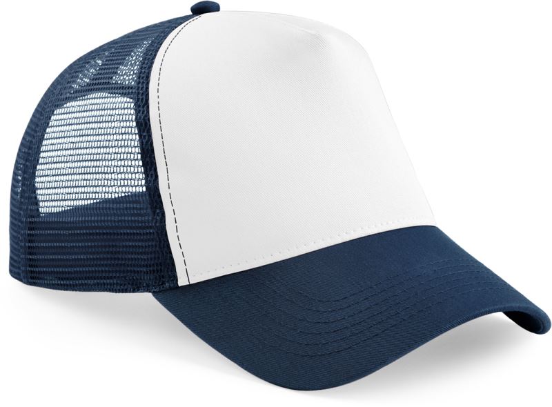 Levně Dětská 5 panelová kšiltovka Trucker - french navy/white