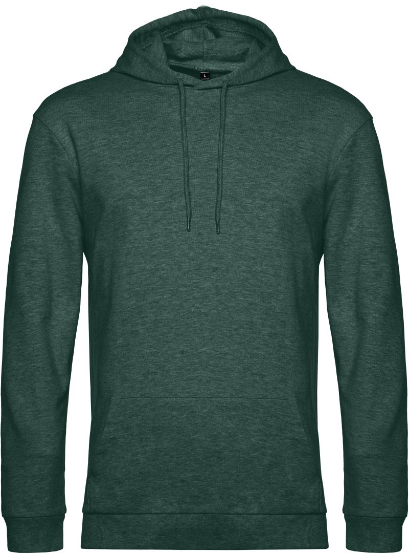 Levně Pánská mikina s kapucí - heather dark green
