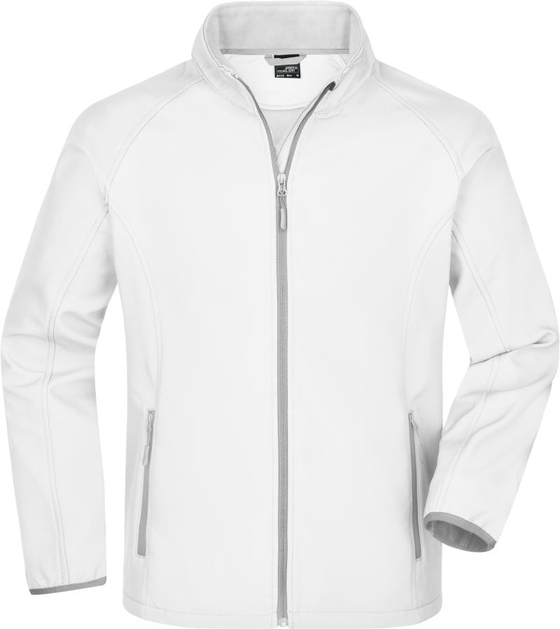 Levně Pánská 2-vrstvá promo softshellová bunda - white/white