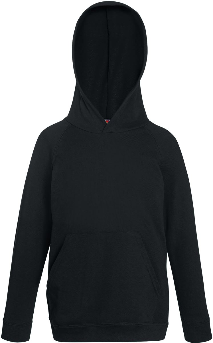 Dětská mikina s kapucí - black