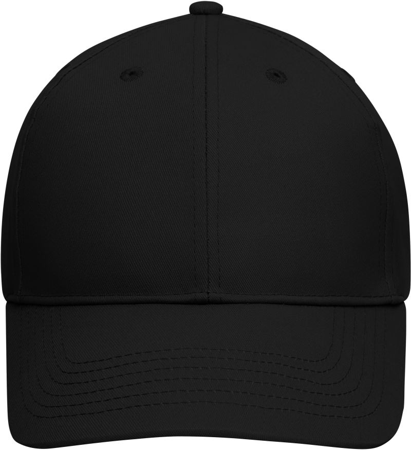 Levně 6 panelová kšiltovka z bio bavlny - black