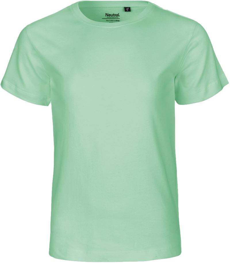 Levně Dětské tričko z bio bavlny - dusty mint