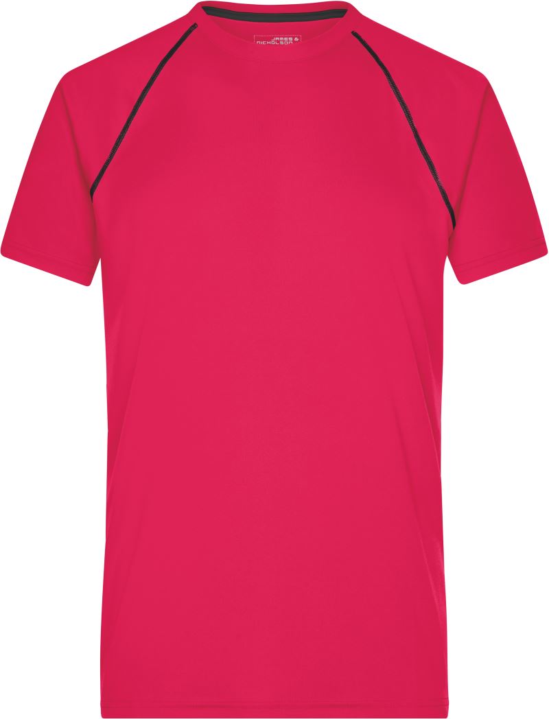 Levně Pánské funkční tričko - bright pink/titan