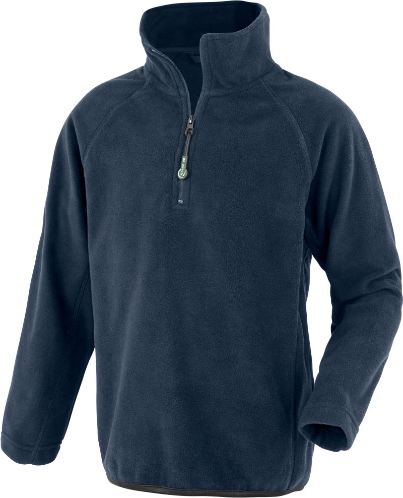 Levně Dětská mikrofleecová mikina s 1/4 zipem - navy