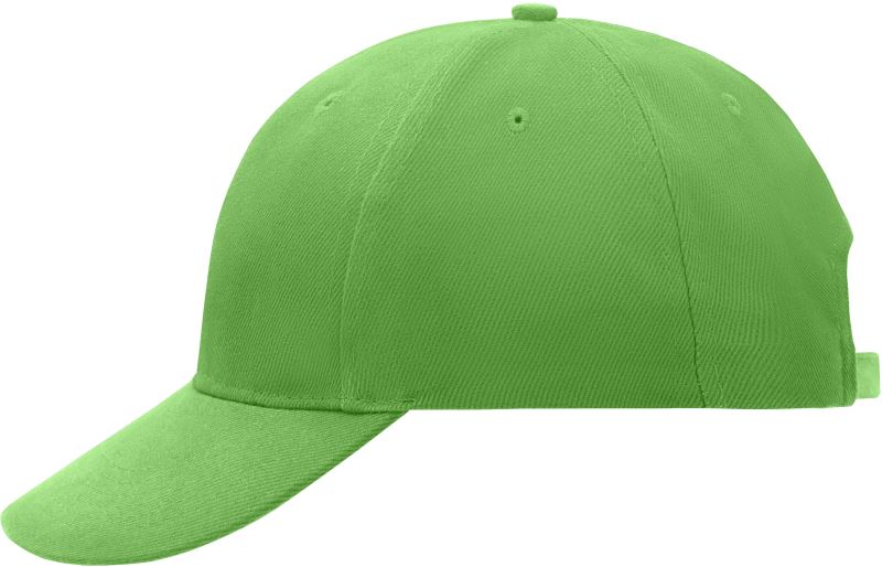 Levně 6 panelová kšiltovka vyztužená - lime green