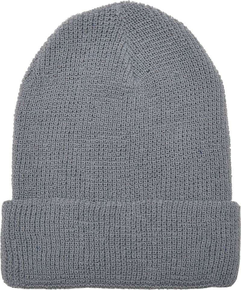 Levně Vaflová pletená čepice "Recycled" - grey