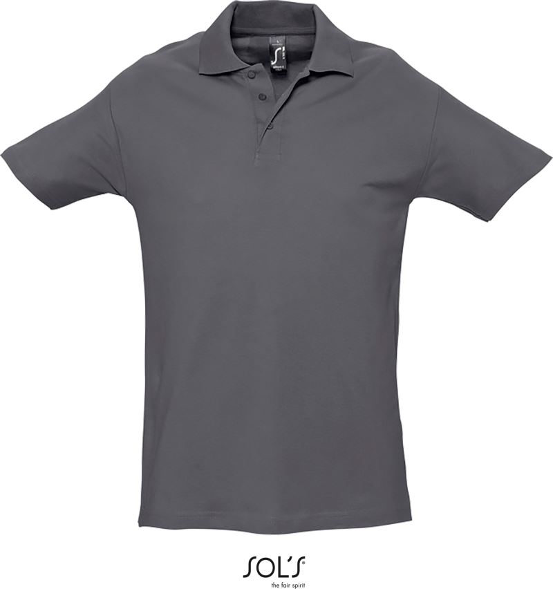 Levně Piqué polo - mouse grey