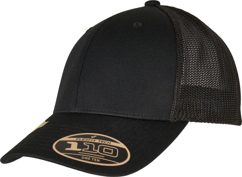 Levně 6 panelová Trucker kšiltovka "Recycled" - black