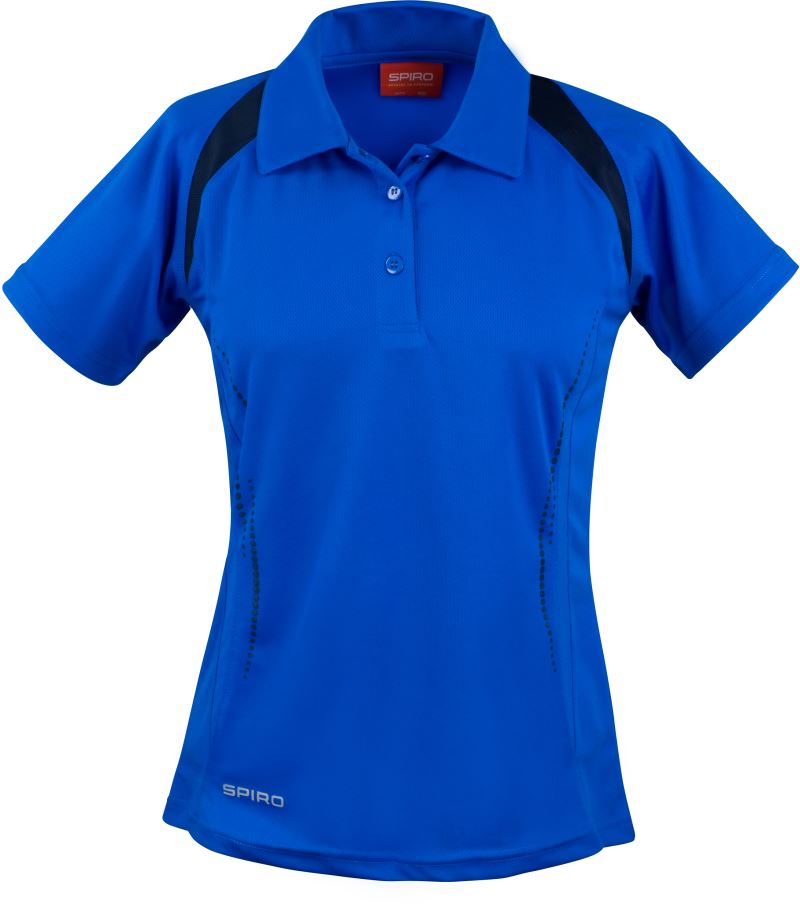 Levně Dámské týmové piqué polo - royal/navy