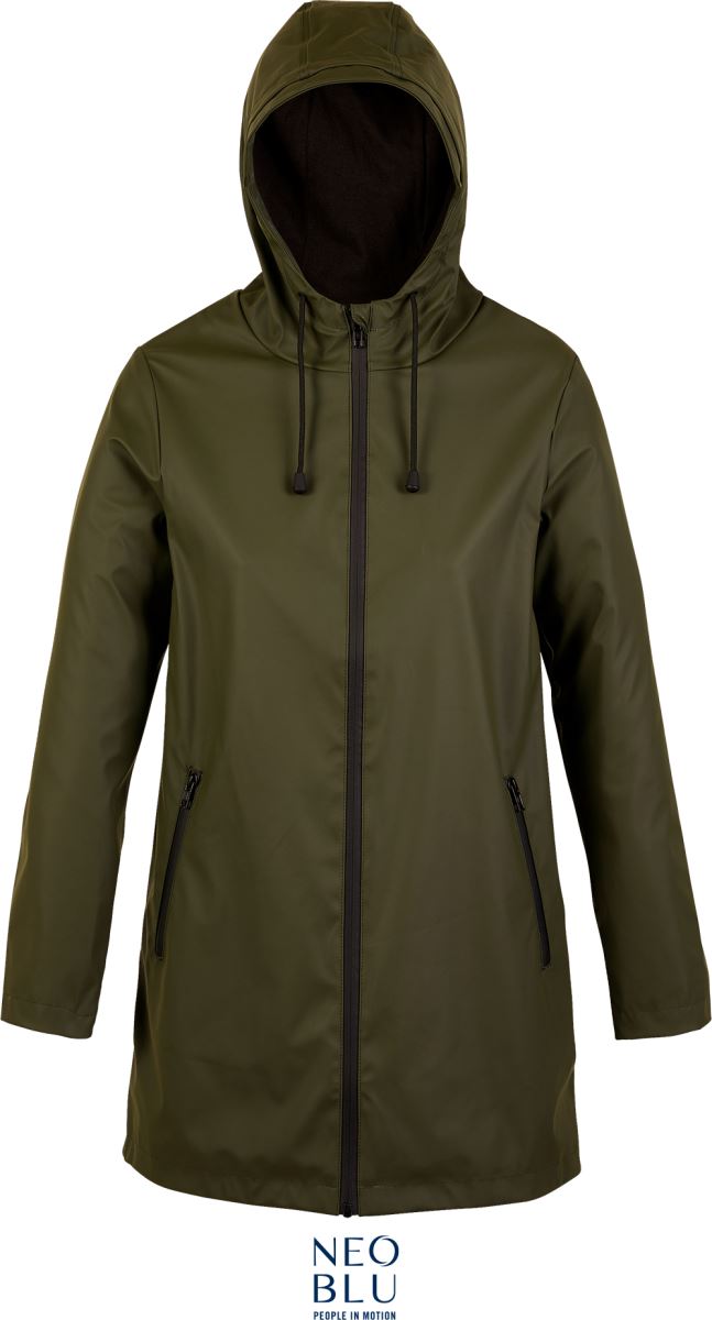Levně Nepromokavá dámská vosková bunda - deep khaki