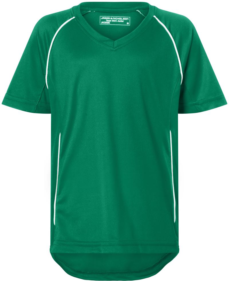 Levně Dětské týmové tričko - green/white