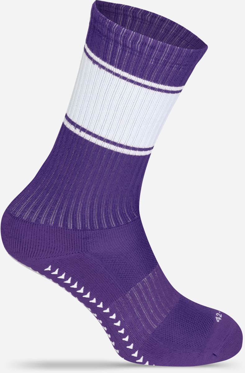 Levně Sportovní ponožky "Ballersocks Classic" - purple/white