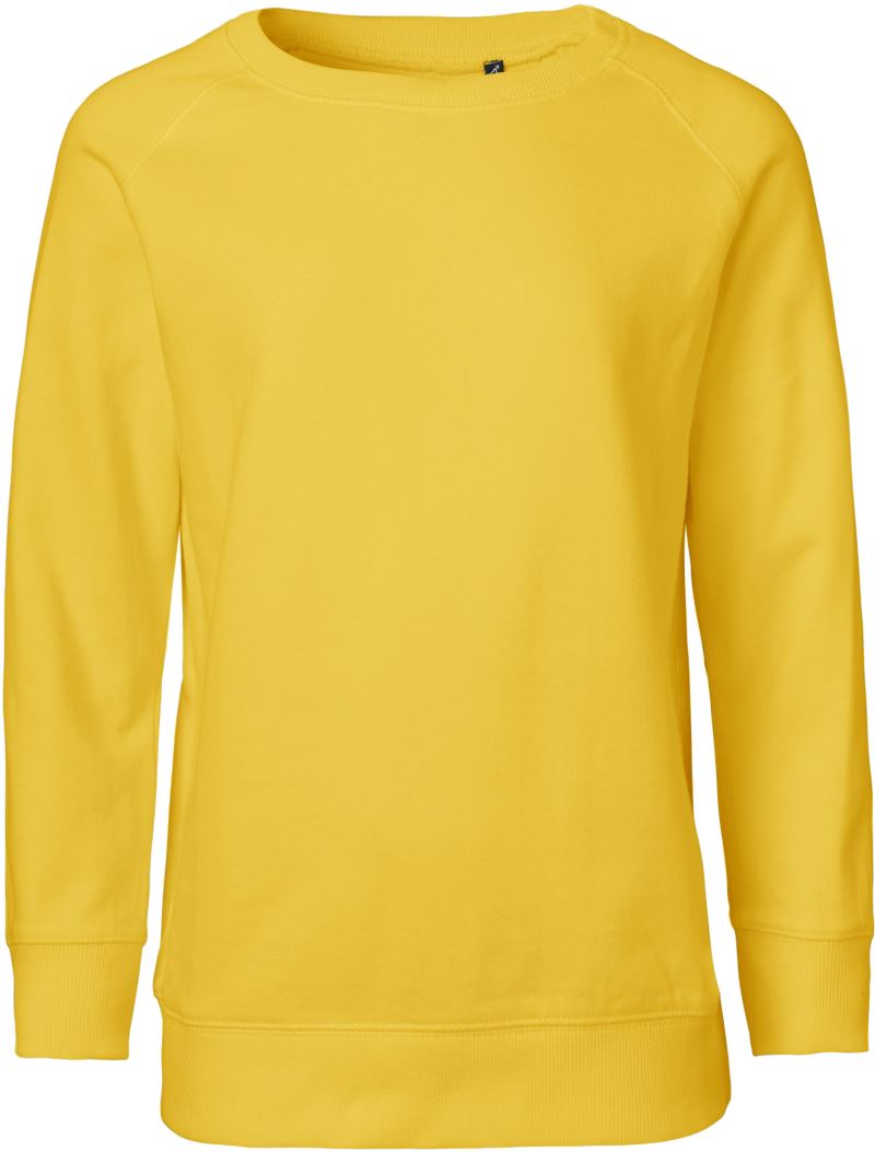 Levně Dětská raglánová mikina z bio bavlny - yellow