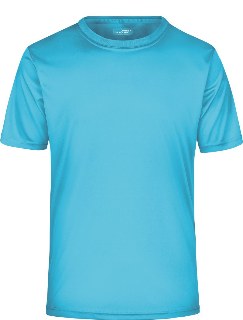 Levně Pánské žerzejové sportovní tričko - turquoise