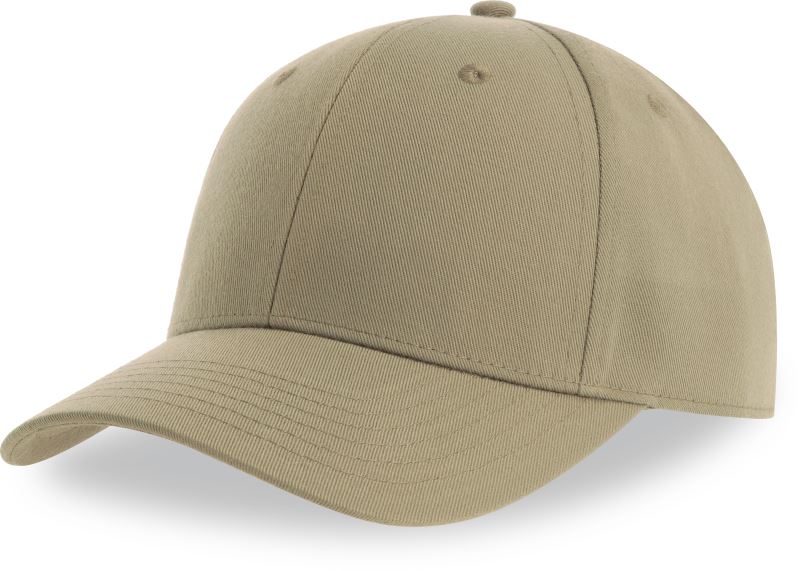 6 panelová baseballová kšiltovka - khaki