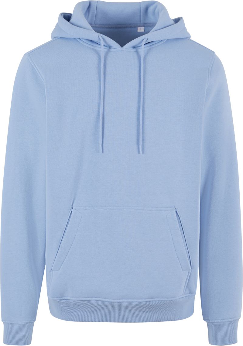 Levně Unisex mikina s kapucí - powder blue