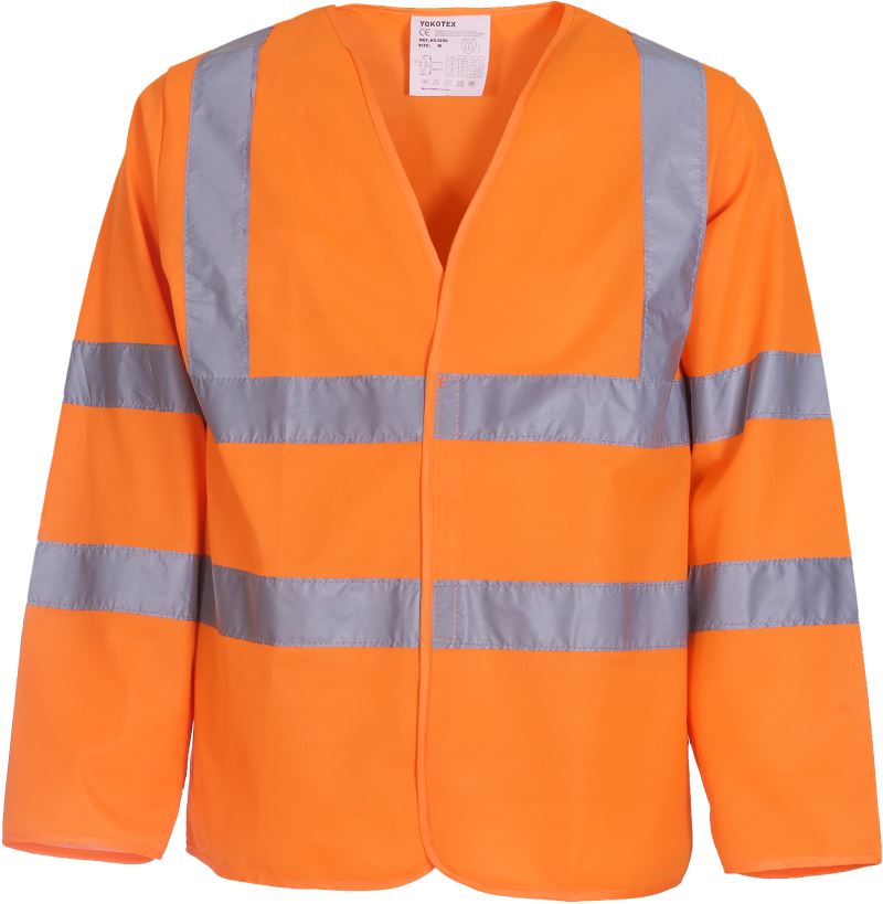 Levně Bezpečnostní vesta s dlouhým rukávem - hi vis orange