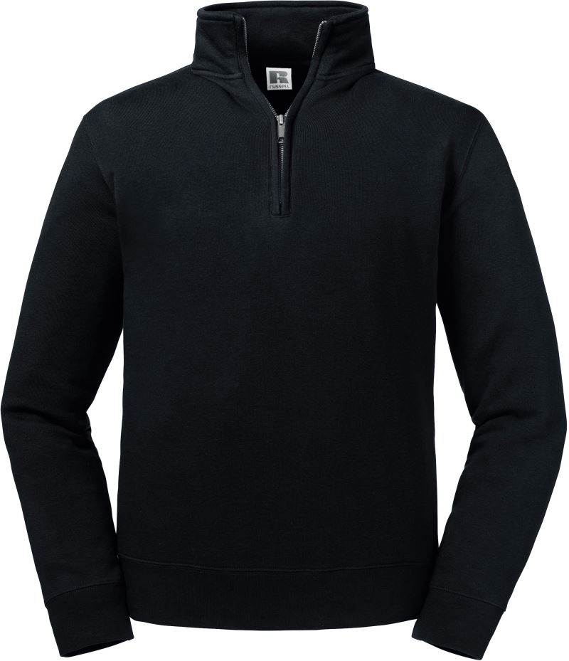 Levně Mikina s 1/4 zipem "Authentic" - black