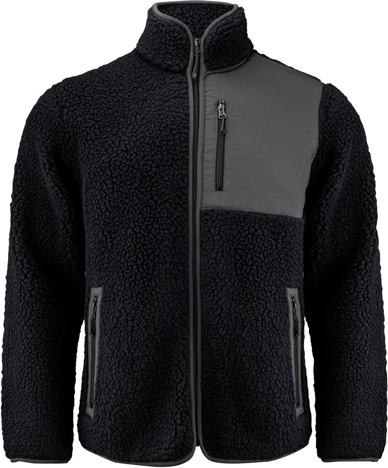 Pánská fleecová bunda Sherpa "Two-Tone" - black
