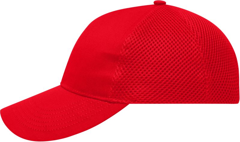 Levně 6 panelová kšiltovka ze vzdušné síťoviny - red
