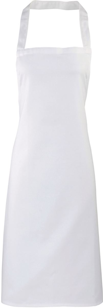 Levně Zástěra z bio bavlny - white