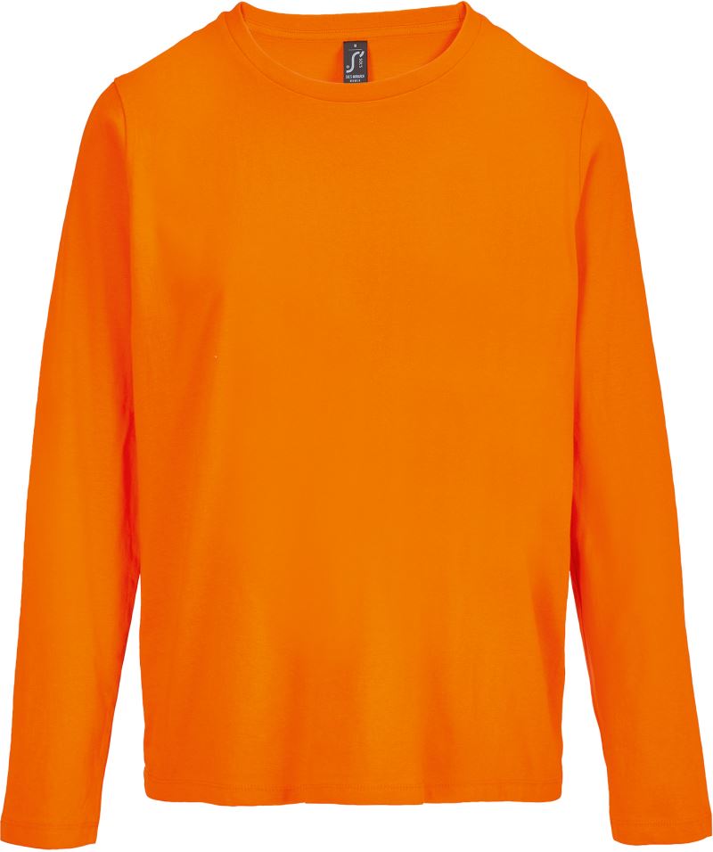 Levně Dámské tričko s dlouhým rukávem - orange