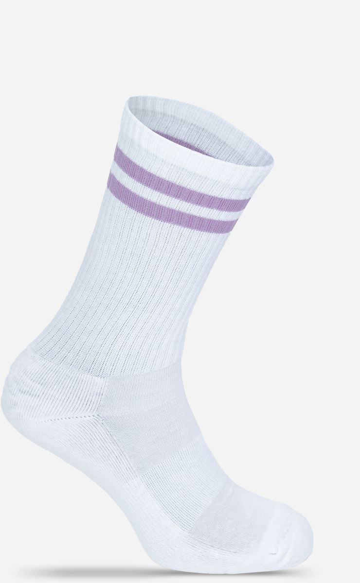Levně Tenisové ponožky "Basic" - white/lilac
