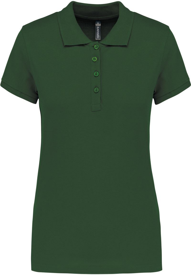 Levně Dámské piqué polo - forest green